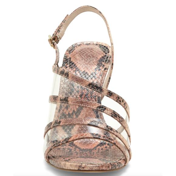 Louise et Cie Rosina Snakeskin NABILA Strappy Sandal Heel | Sz 7 NEW - Picture 4 of 5